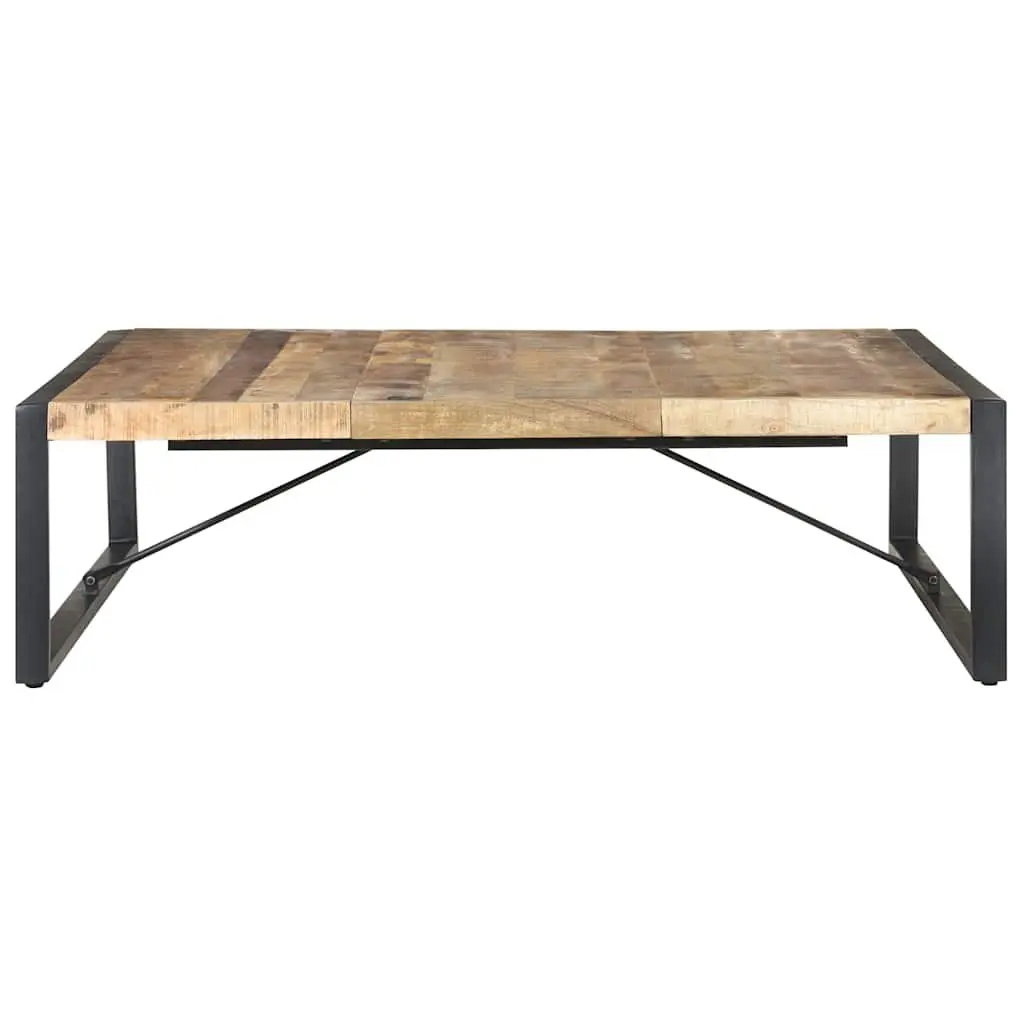 Coffee Table 140x140x40cm Industrial Style Solid Wood Mango Living Room