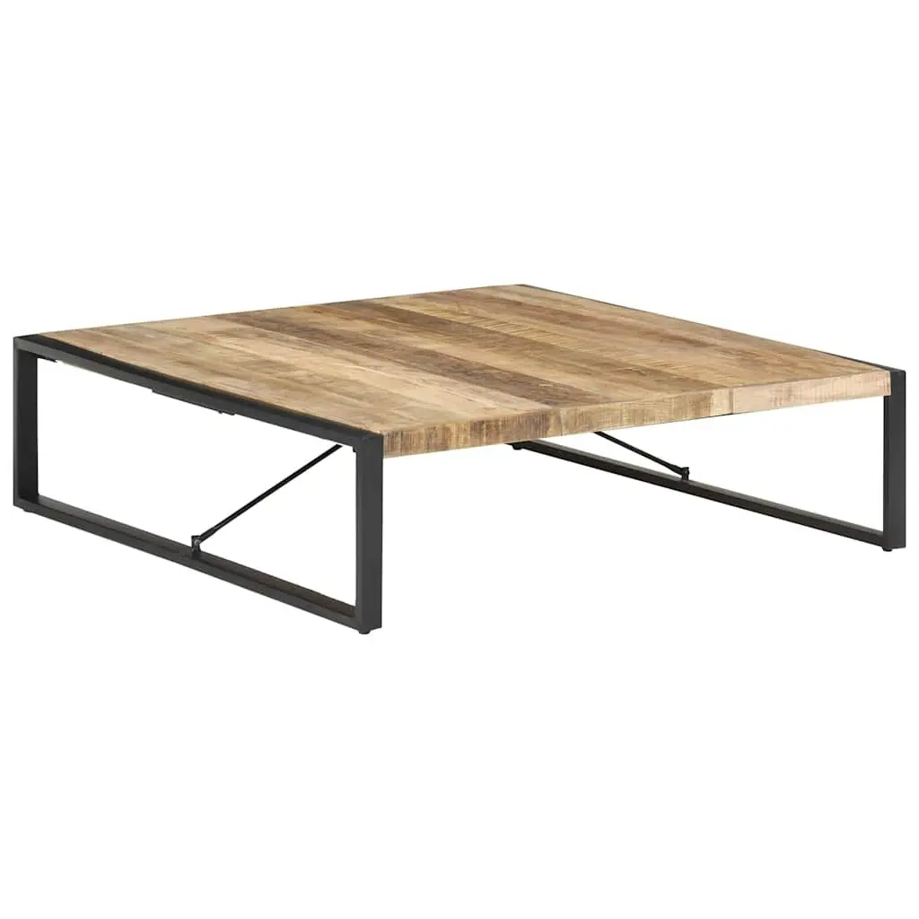Coffee Table 140x140x40cm Industrial Style Solid Wood Mango Living Room