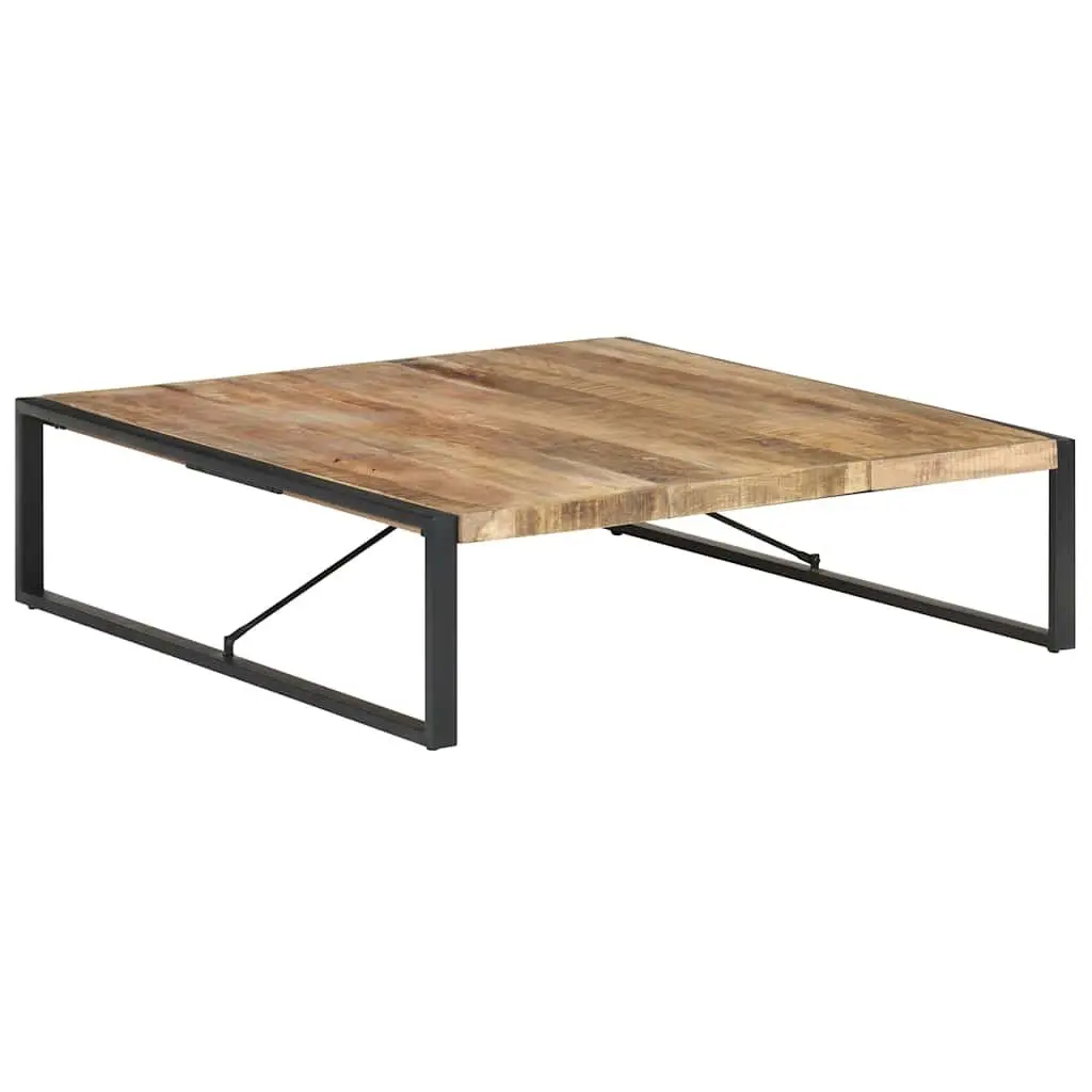 Coffee Table 140x140x40cm Industrial Style Solid Wood Mango Living Room
