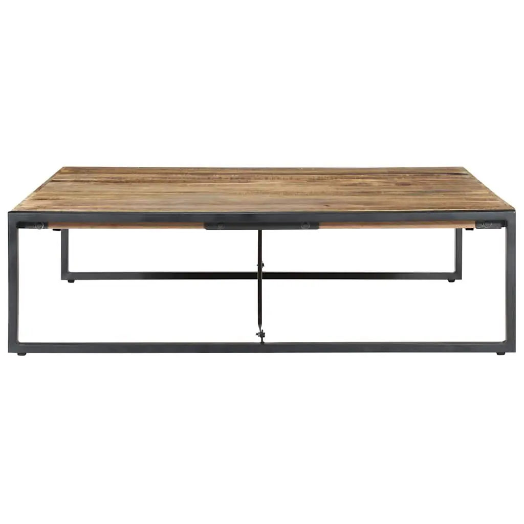Coffee Table 140x140x40cm Industrial Style Solid Wood Mango Living Room