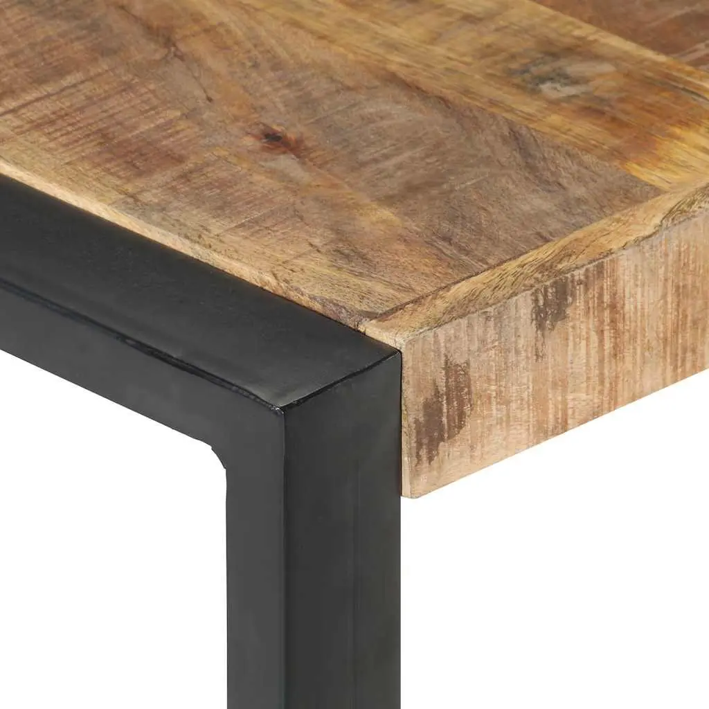 Coffee Table 140x140x40cm Industrial Style Solid Wood Mango Living Room