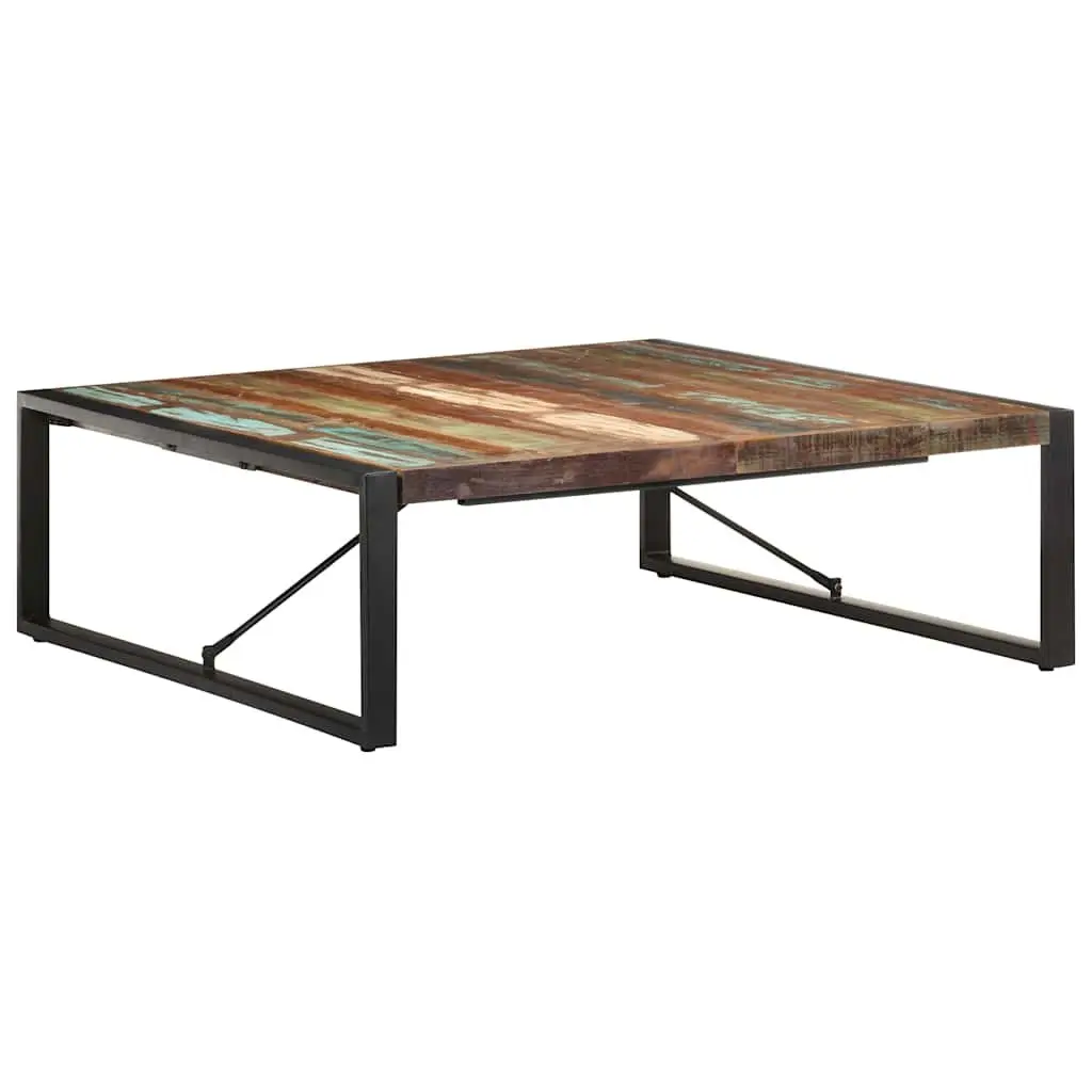 Coffee Table Industrial 120x120x40 cm Solid Reclaimed Wood