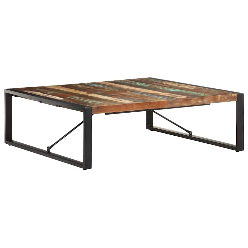 Coffee Table Industrial 120x120x40 cm Solid Reclaimed Wood