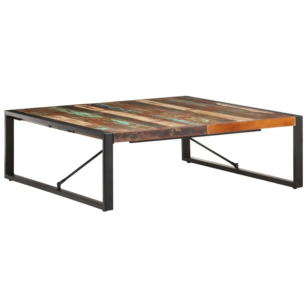 Coffee Table Industrial 120x120x40 cm Solid Reclaimed Wood