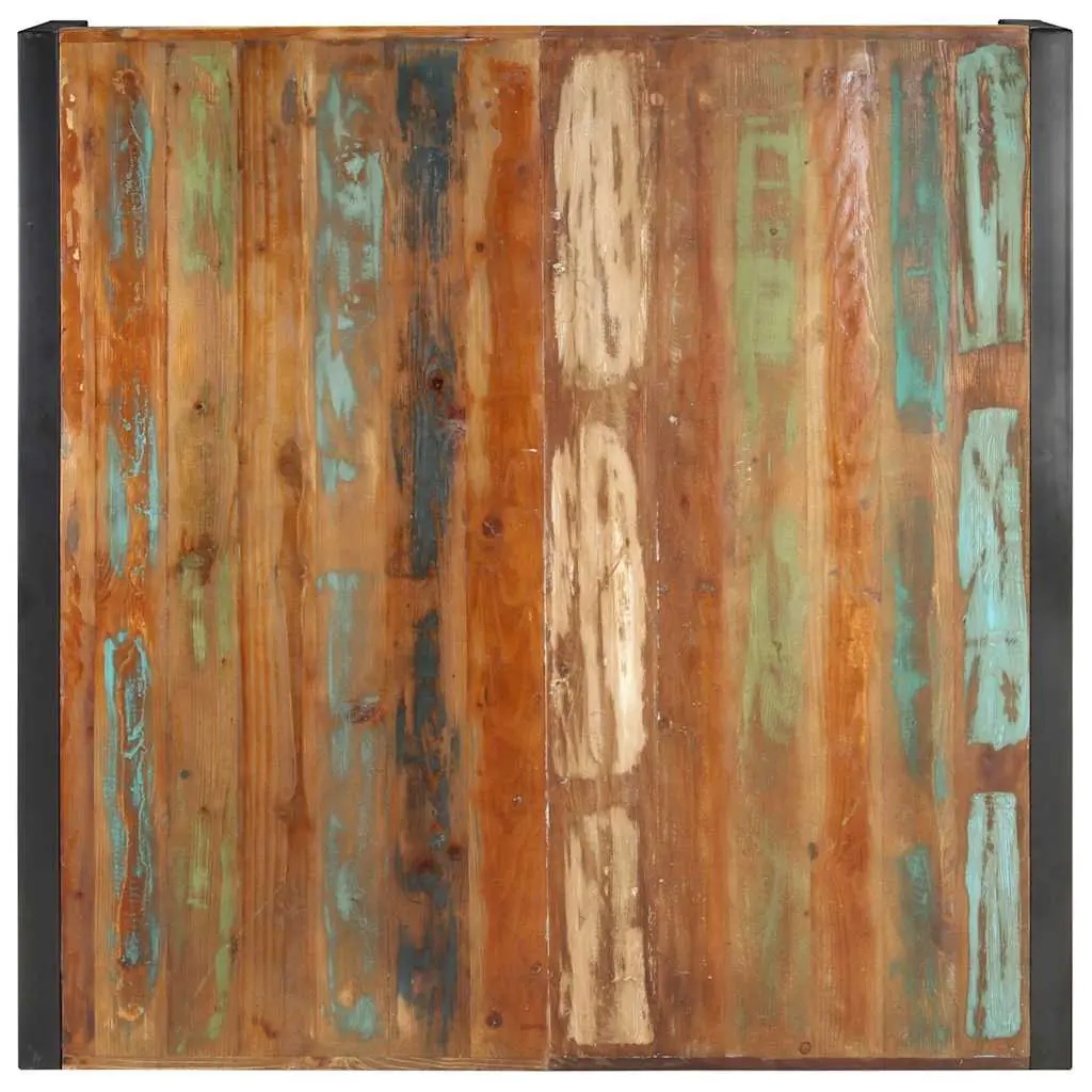 Coffee Table Industrial 120x120x40 cm Solid Reclaimed Wood