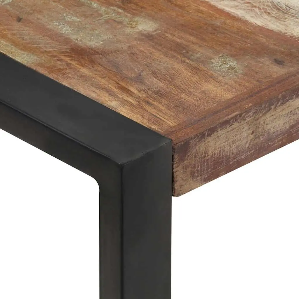 Coffee Table Industrial 120x120x40 cm Solid Reclaimed Wood