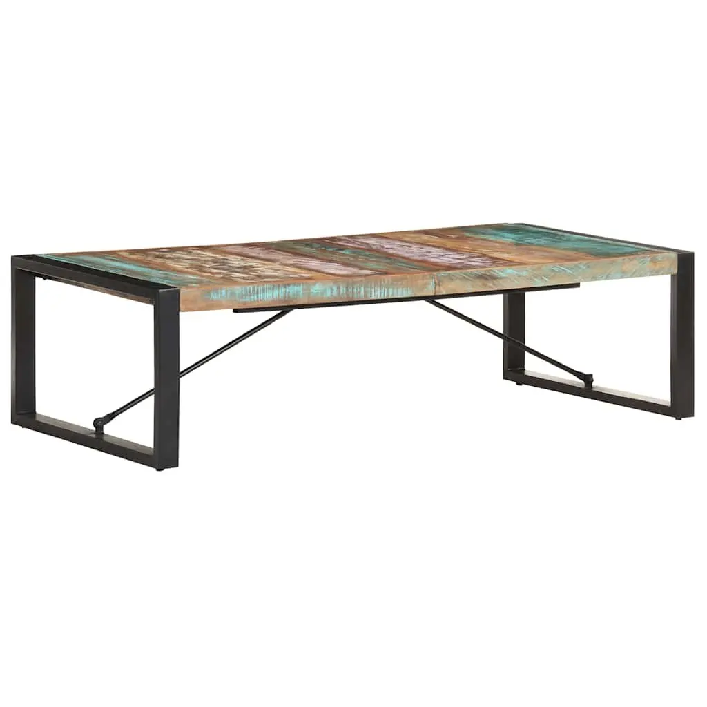 Industrial Style Coffee Table in Solid Reclaimed Wood