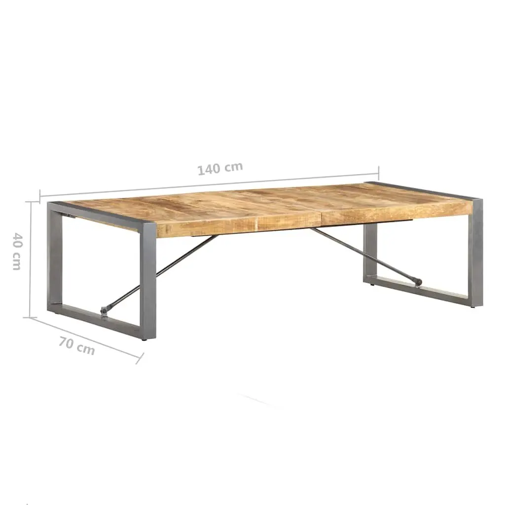 Brown Coffee Table 140x70x40cm for Living Rooms