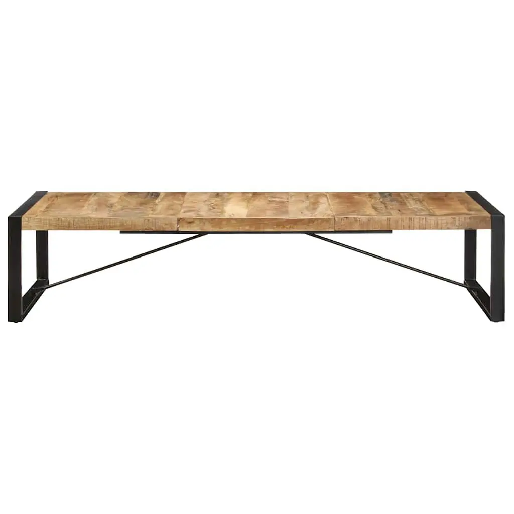 Industrial Coffee Table 180x90x40 cm Solid Mango Wood Living Room Furniture