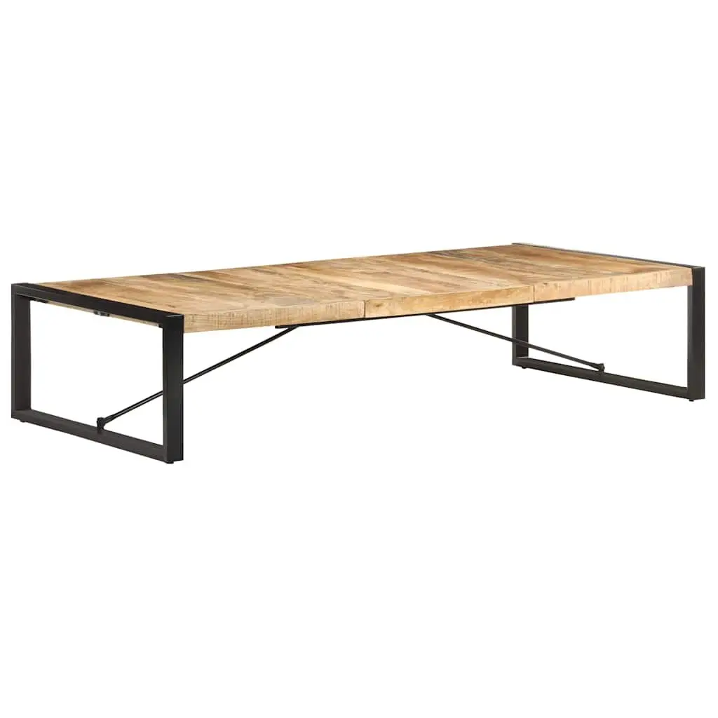 Industrial Coffee Table 180x90x40 cm Solid Mango Wood Living Room Furniture