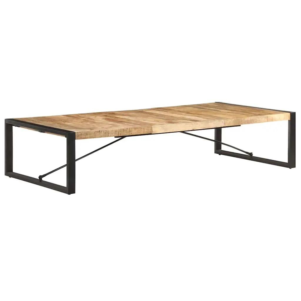 Industrial Coffee Table 180x90x40 cm Solid Mango Wood Living Room Furniture