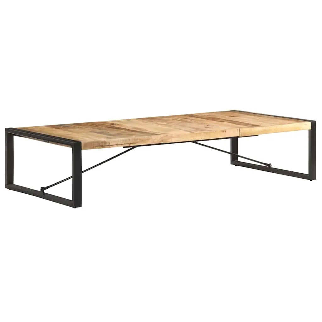 Industrial Coffee Table 180x90x40 cm Solid Mango Wood Living Room Furniture