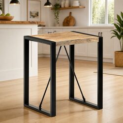 Solid Mango Wood Dining Table 60x60x75 cm