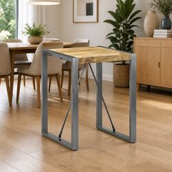 Cozy Industrial Dining Table 60x60x75cm Grey