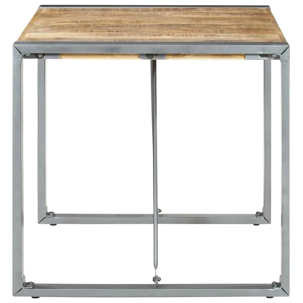 Dining Table 80x80x75 cm Rough Mango Wood Kitchen Room Furniture Industrial
