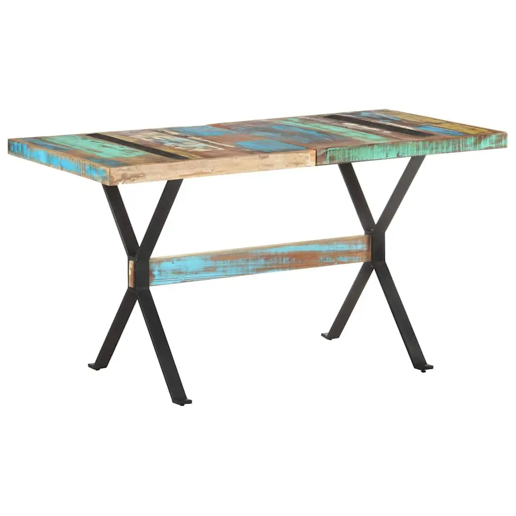 Solid Reclaimed Wood Dining Table 140x70x76 cm