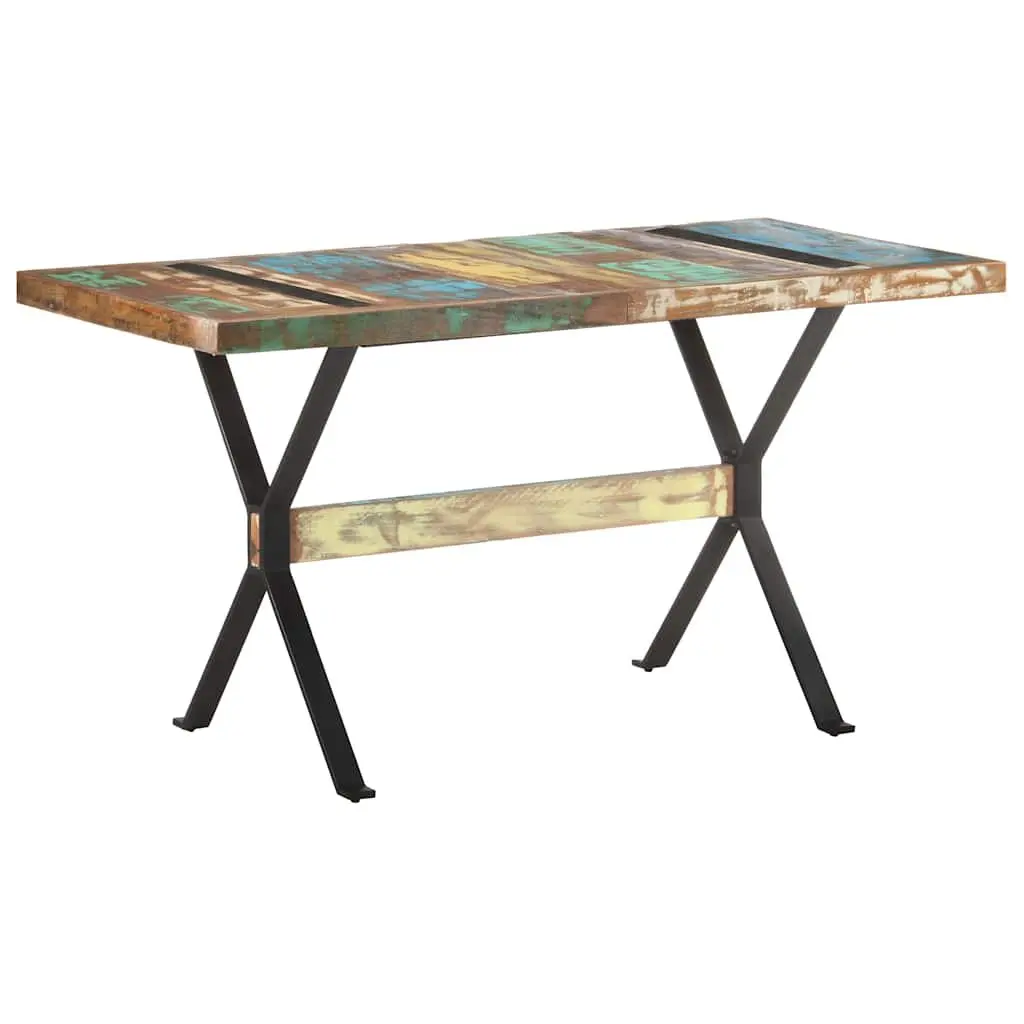 Solid Reclaimed Wood Dining Table 140x70x76 cm