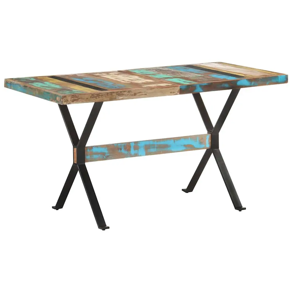 Solid Reclaimed Wood Dining Table 140x70x76 cm