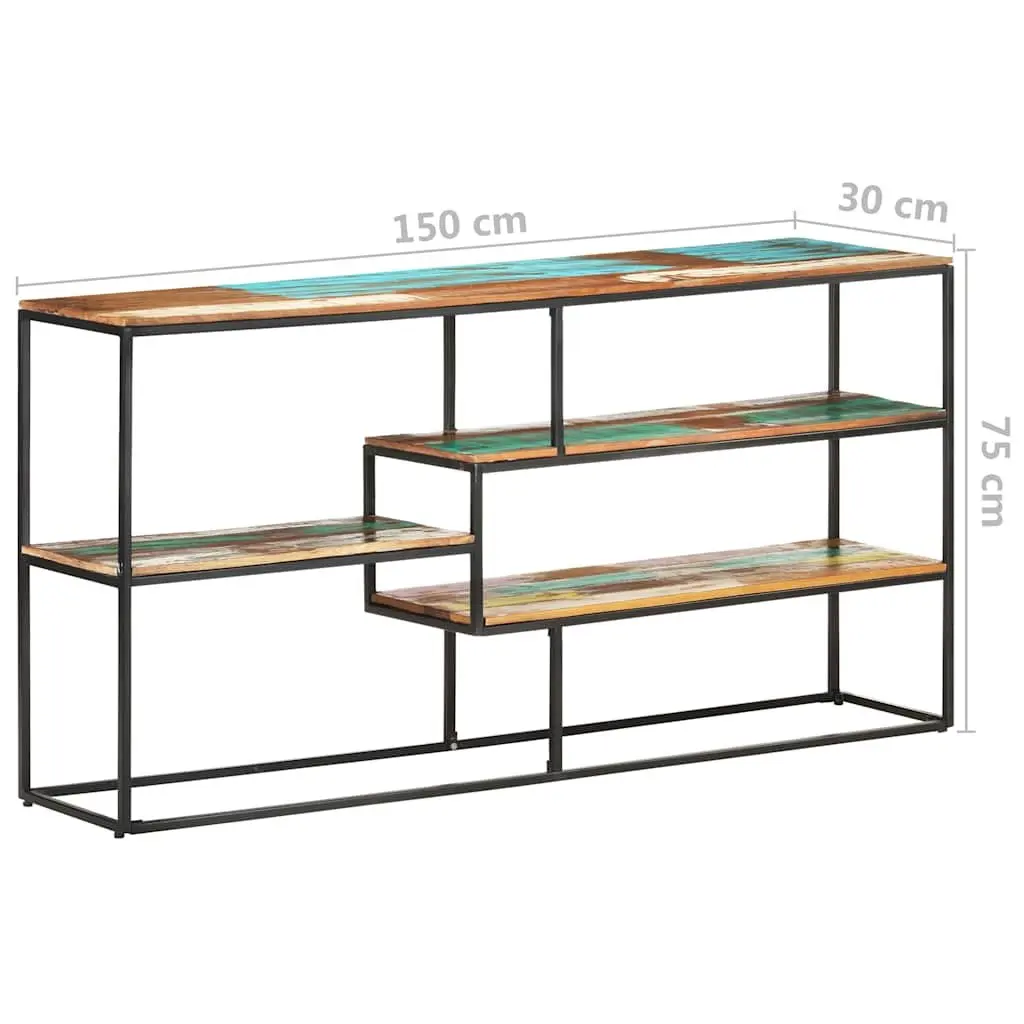 Reclaimed Wood Sideboard 150x30x75 cm in Brown