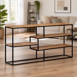 Charming Solid Acacia Wood Sideboard for Home Storage