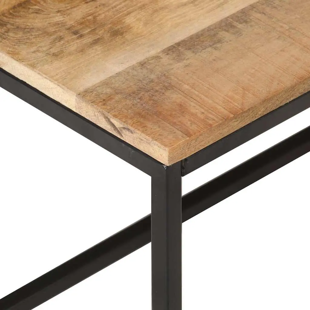 TV Cabinet Industrial Style 180x30x50 cm Rough Mango Wood with Steel Frame