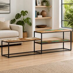 Industrial Style TV Cabinet 180x30x50 cm Solid Wood