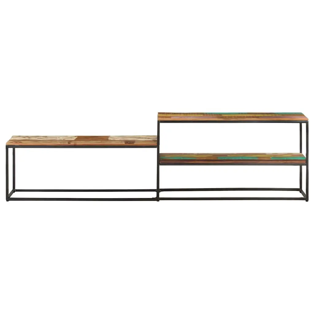 Industrial Style TV Cabinet 180x30x50 cm Solid Wood