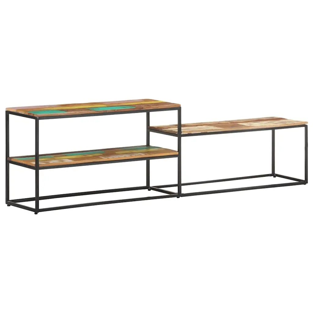 Industrial Style TV Cabinet 180x30x50 cm Solid Wood