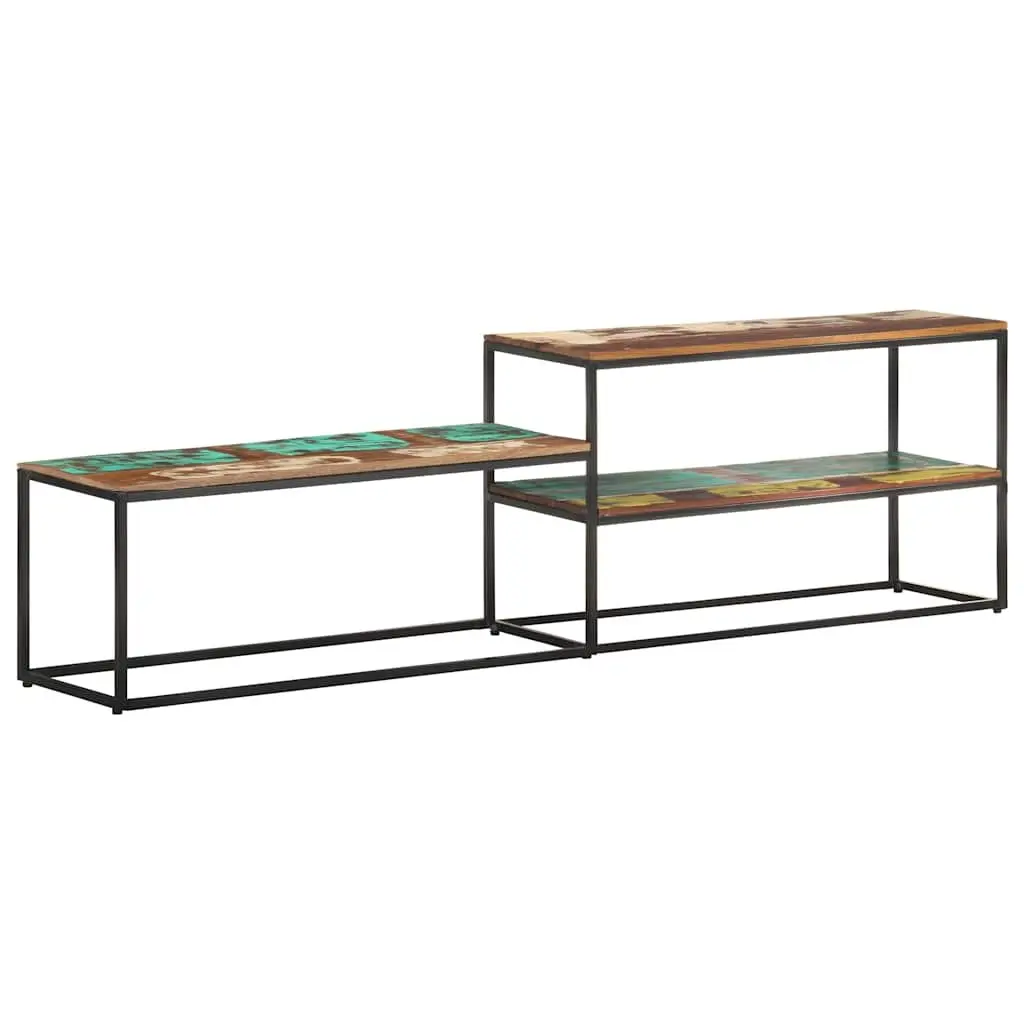 Industrial Style TV Cabinet 180x30x50 cm Solid Wood