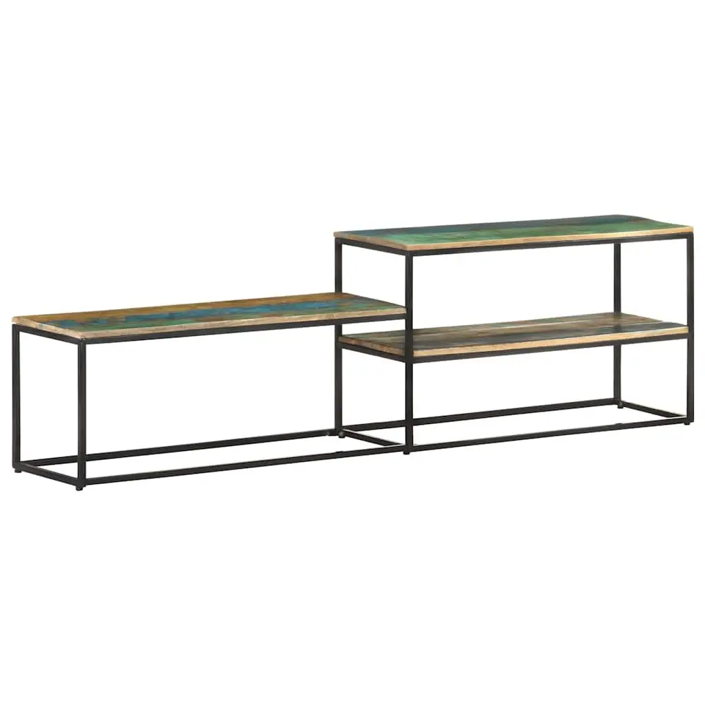 Industrial Style TV Cabinet 180x30x50 cm Solid Wood