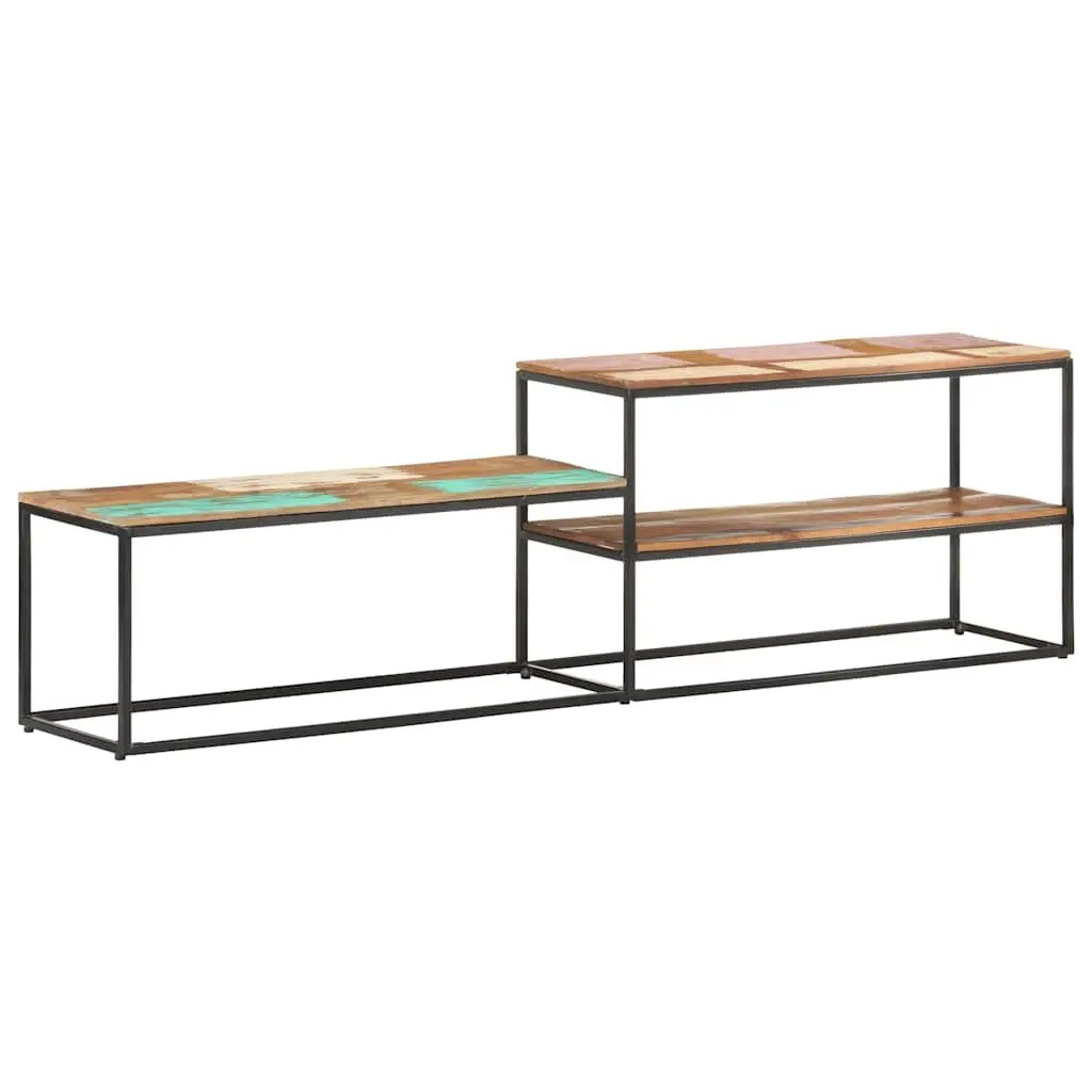 Industrial Style TV Cabinet 180x30x50 cm Solid Wood