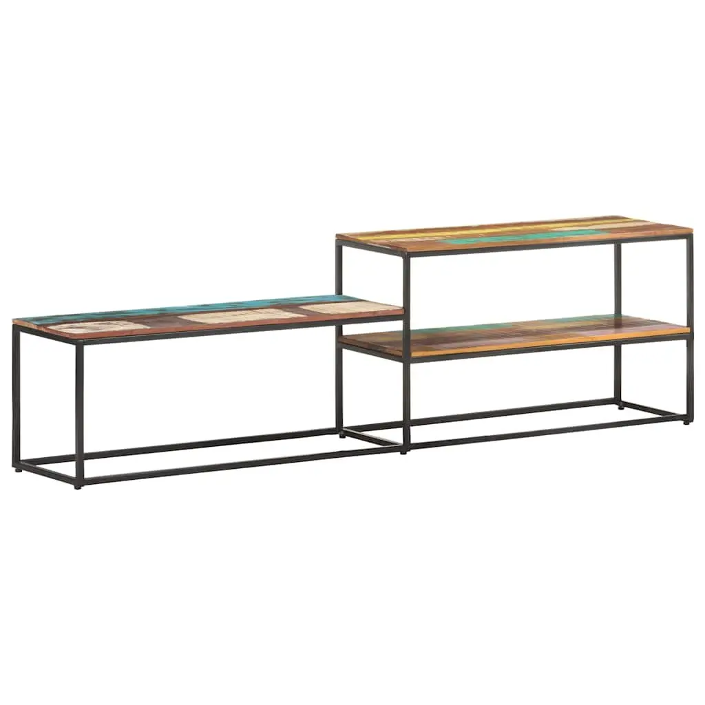Industrial Style TV Cabinet 180x30x50 cm Solid Wood