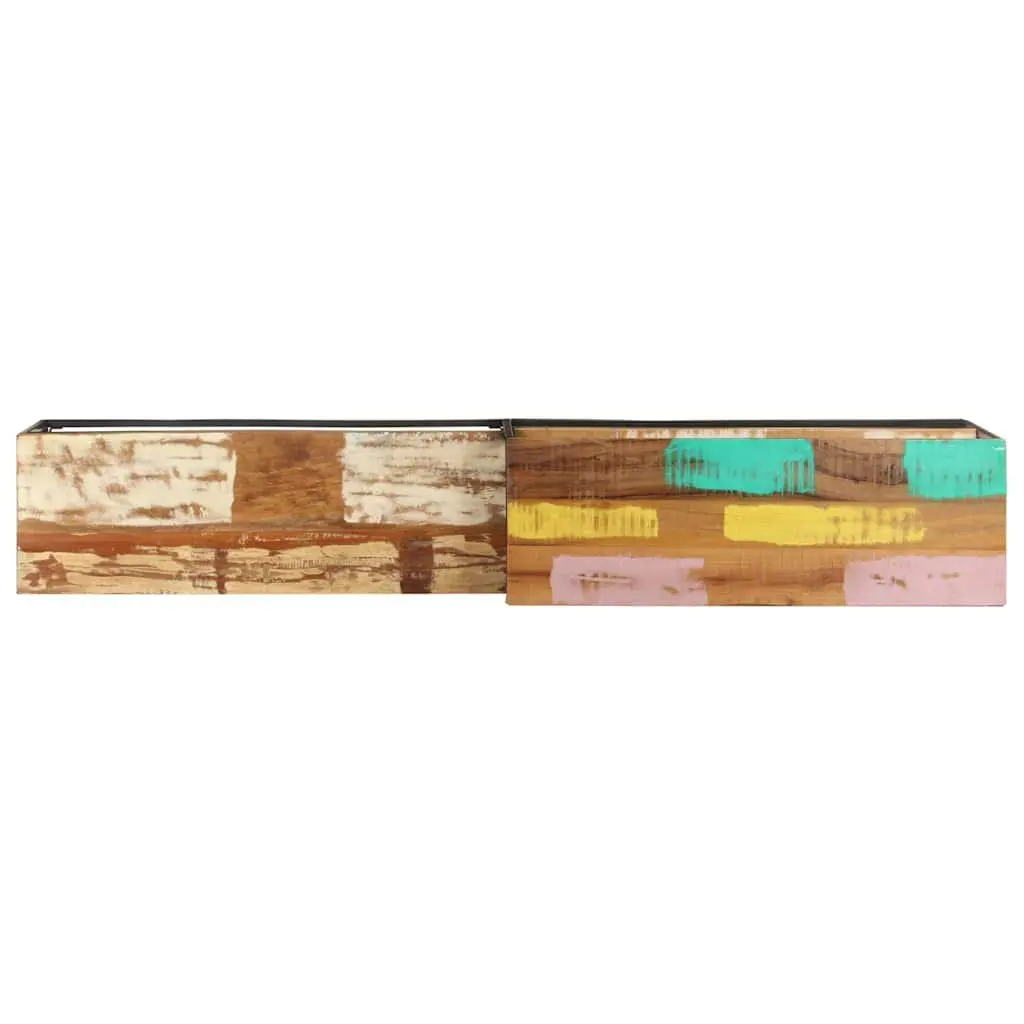 Industrial Style TV Cabinet 180x30x50 cm Solid Wood