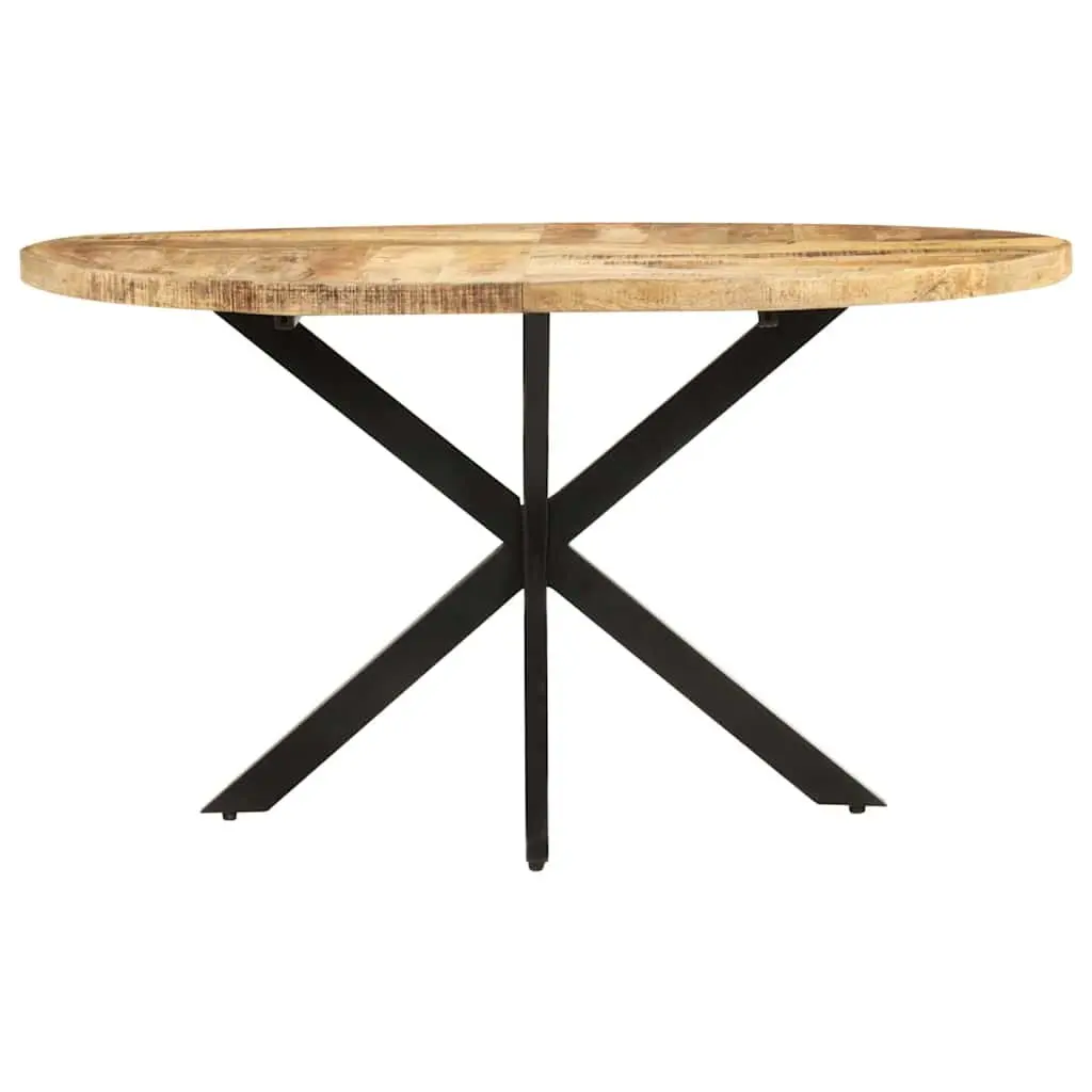 Solid Mango Wood Dining Table Brown 140x80x75 cm