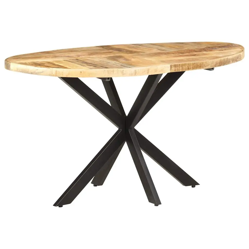 Solid Mango Wood Dining Table Brown 140x80x75 cm