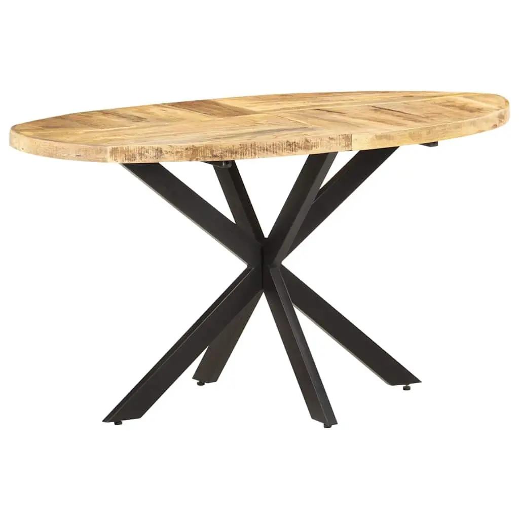 Solid Mango Wood Dining Table Brown 140x80x75 cm