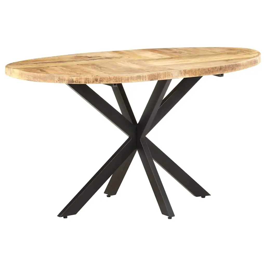 Solid Mango Wood Dining Table Brown 140x80x75 cm
