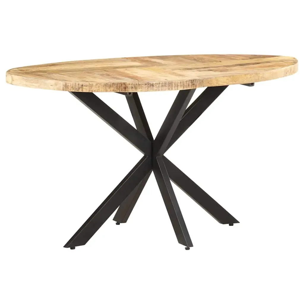 Solid Mango Wood Dining Table Brown 140x80x75 cm