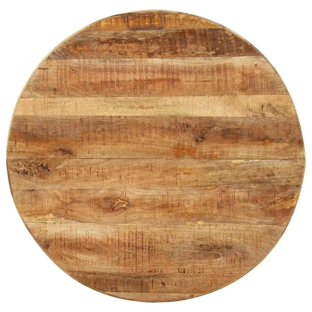 Round Dining Table 100x100x75cm Mango Wood Kitchen Dinner Furniture Brown