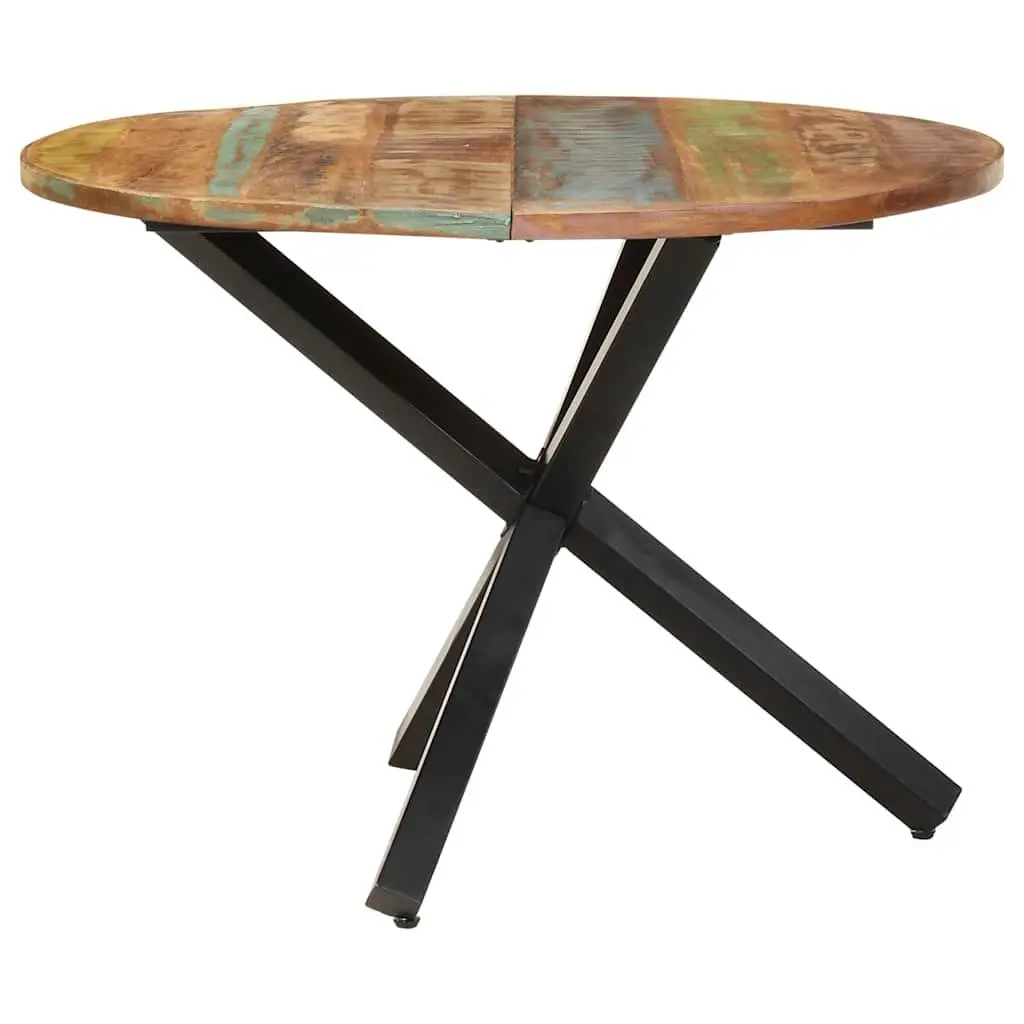 Reclaimed Wood Round Dining Table 100x100x75cm