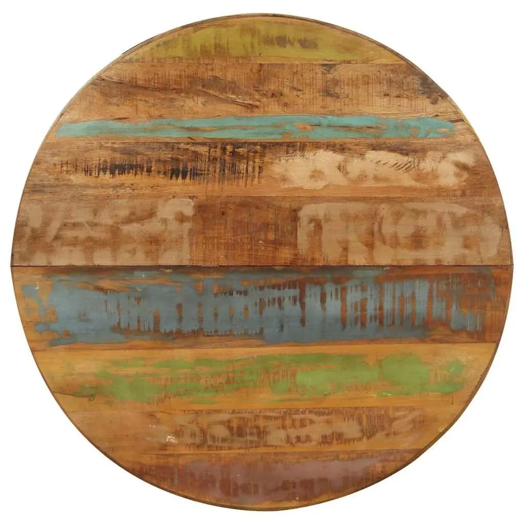 Reclaimed Wood Round Dining Table 100x100x75cm