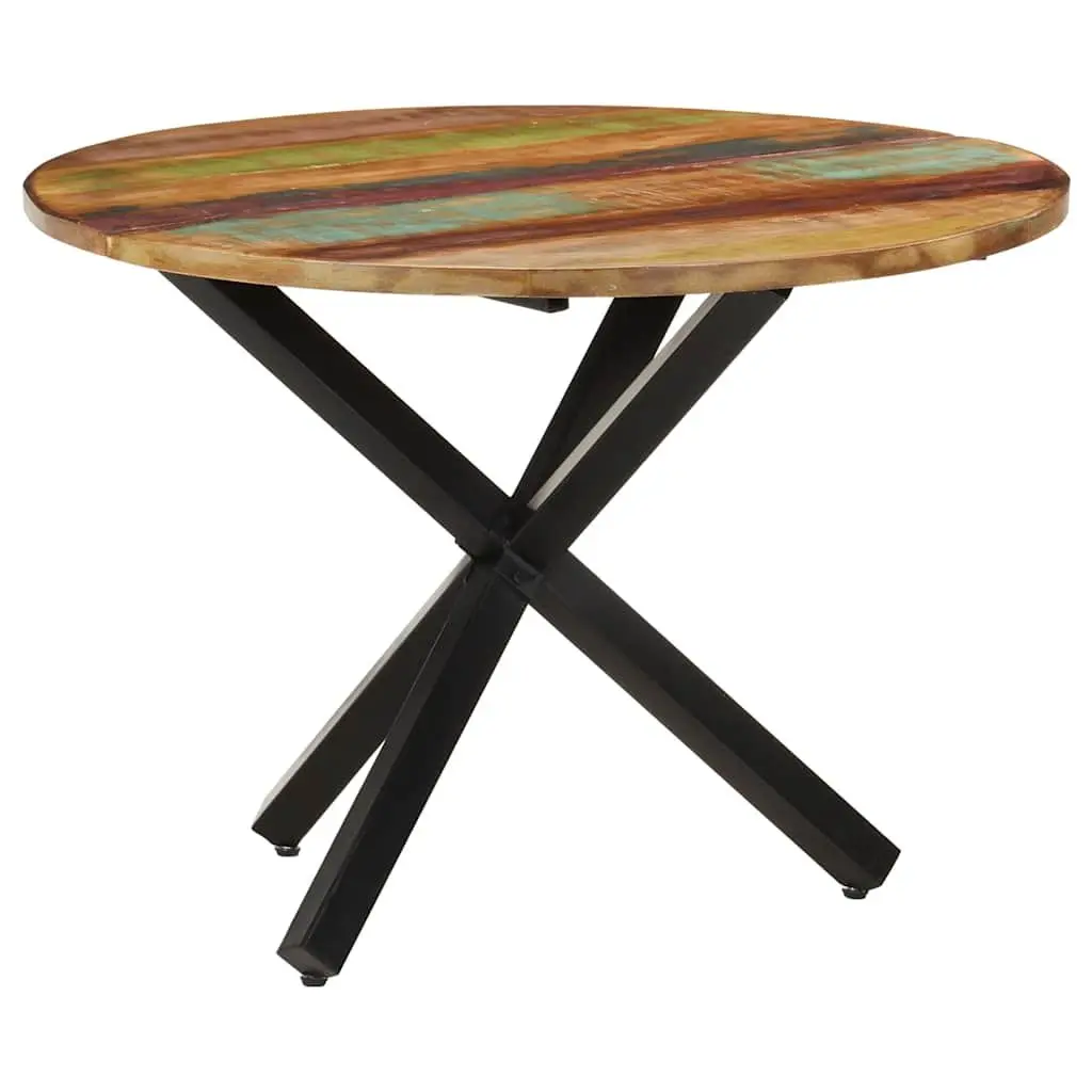 Reclaimed Wood Round Dining Table 100x100x75cm