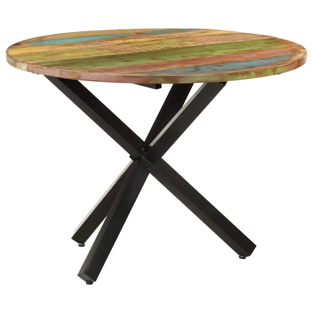 Reclaimed Wood Round Dining Table 100x100x75cm