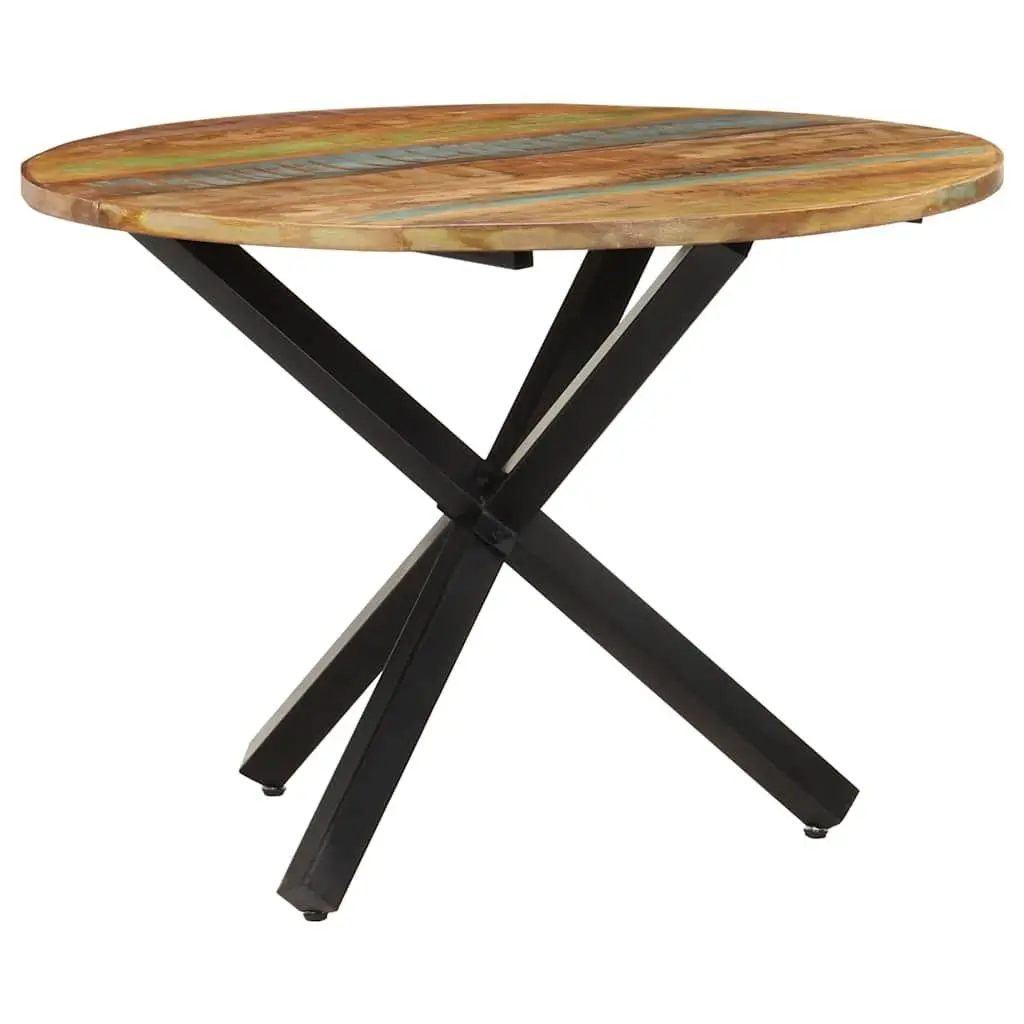 Reclaimed Wood Round Dining Table 100x100x75cm