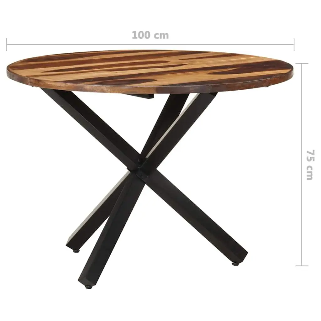 Solid Acacia Wood Dining Table 100x100x75 cm