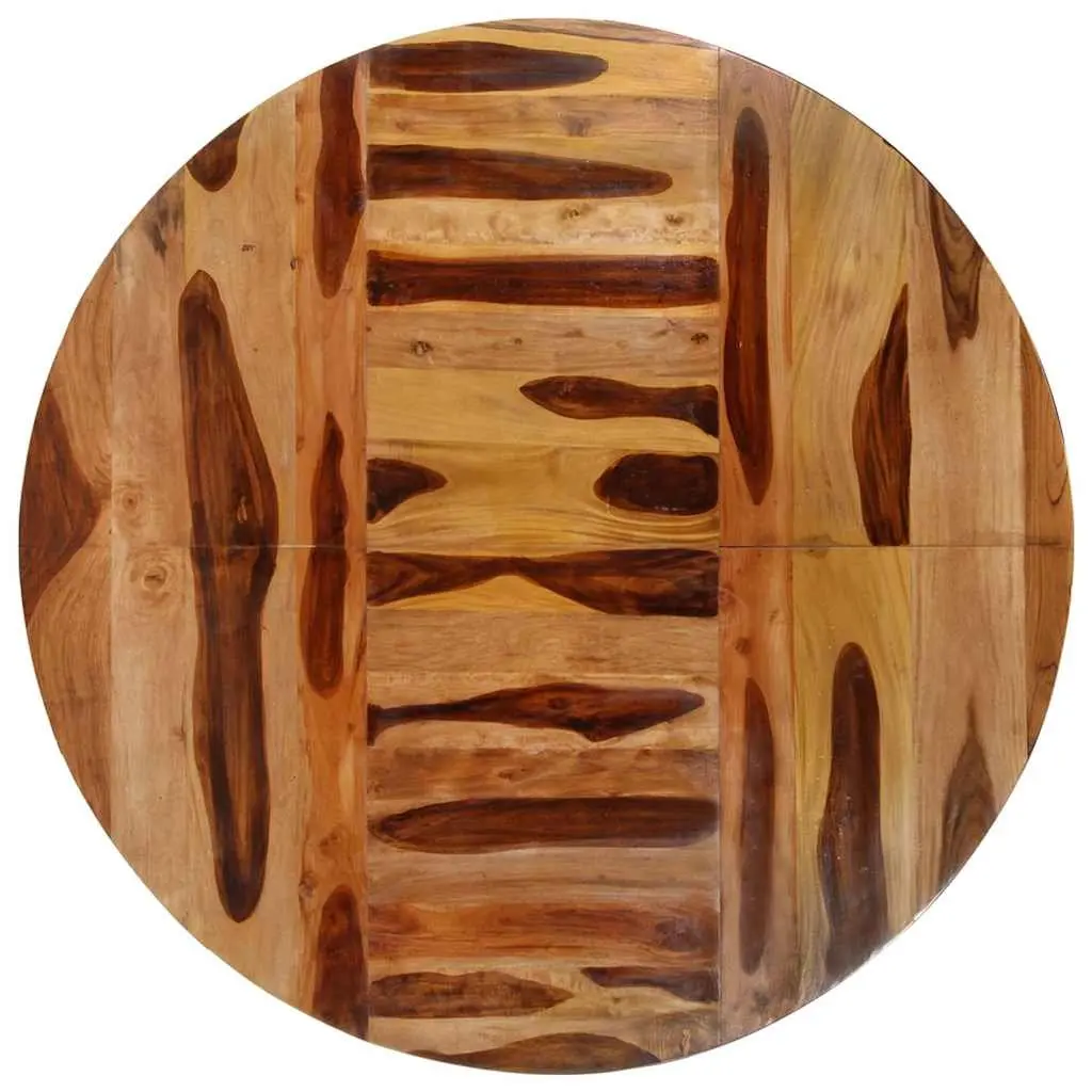 Round Dining Table Brown Honey 175cm Solid Acacia Wood Kitchen Furniture
