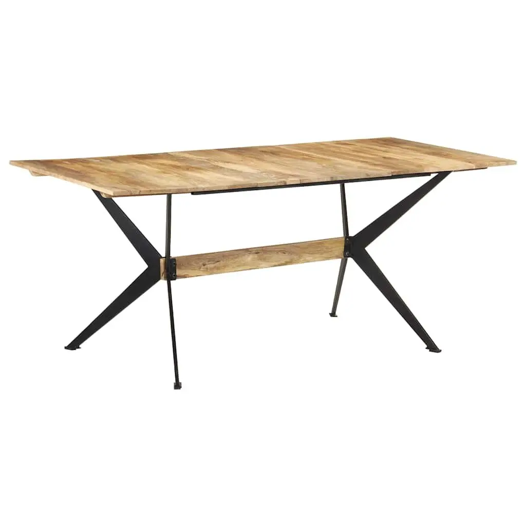 Dining Table Industrial Style 180x90x76cm Solid Mango Wood Brown