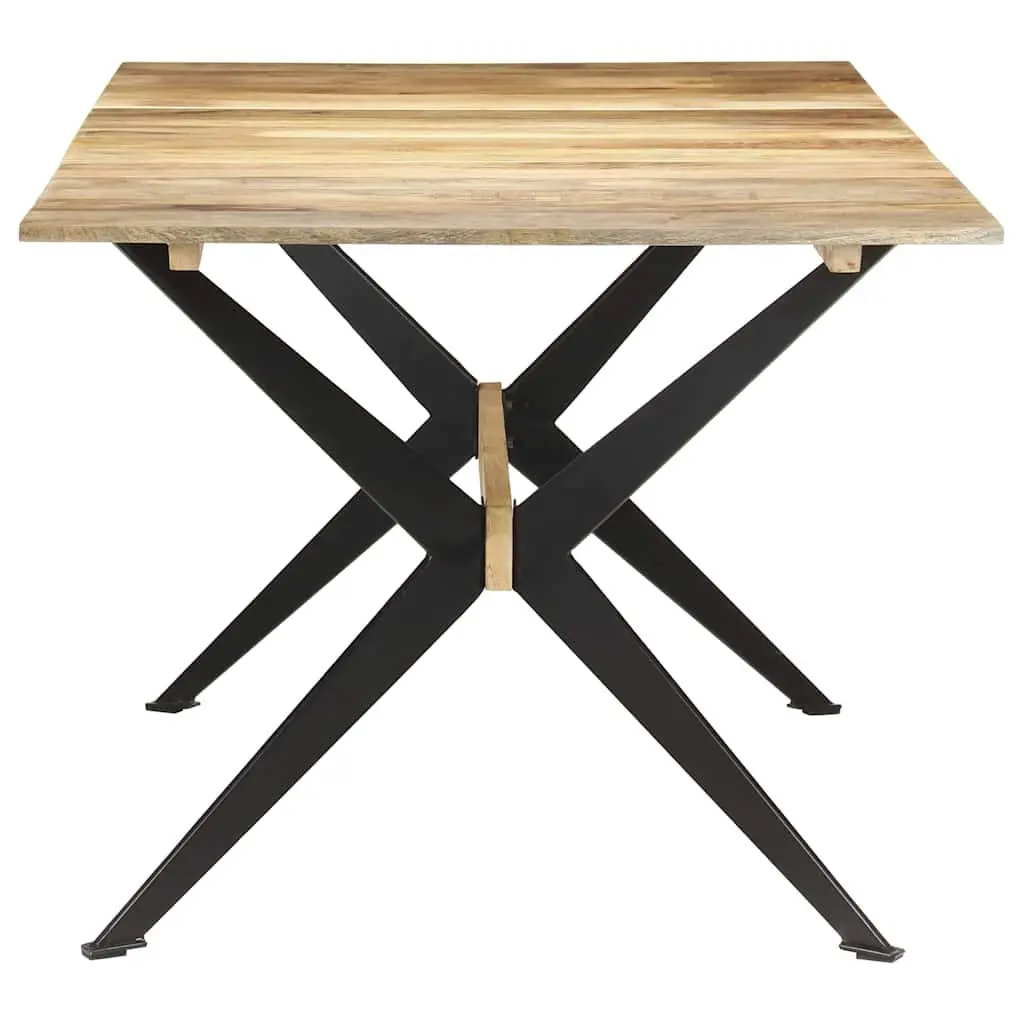 Dining Table Industrial Style 180x90x76cm Solid Mango Wood Brown
