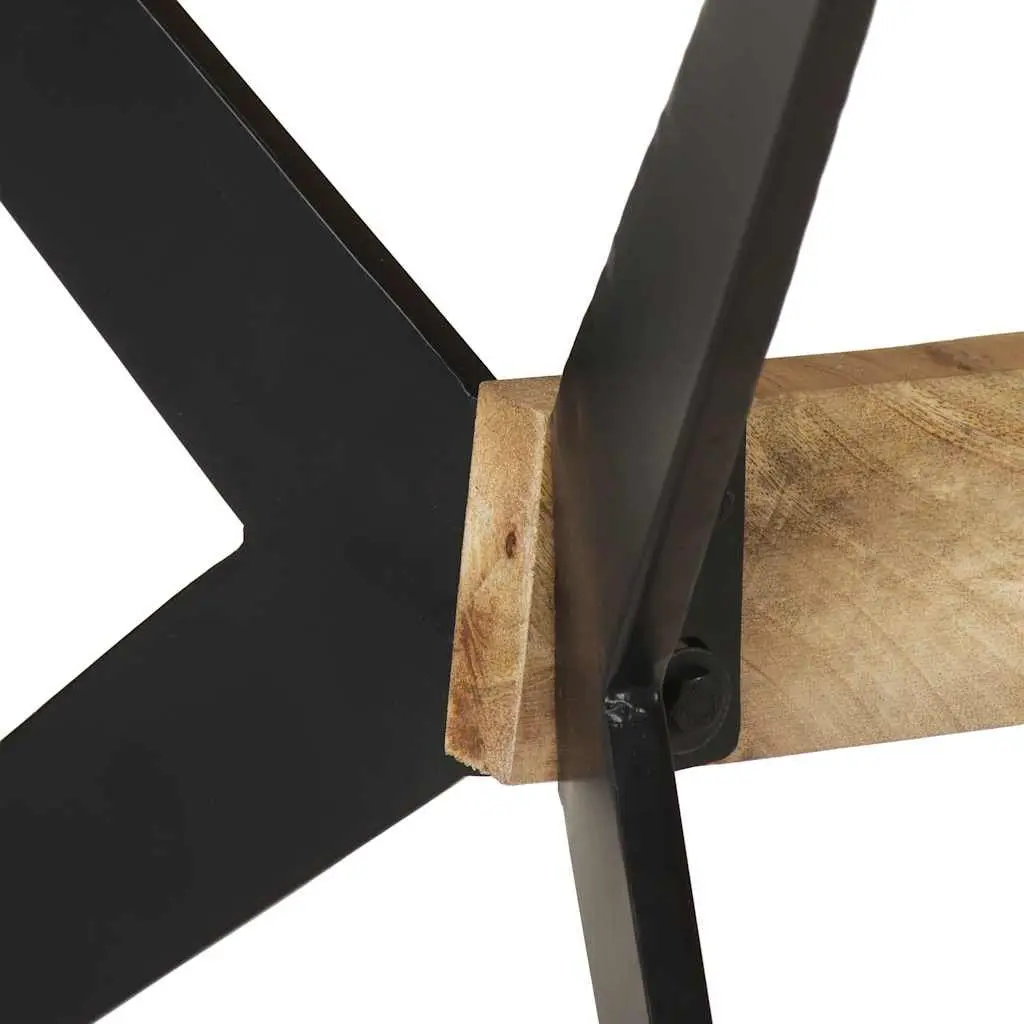 Dining Table Industrial Style 180x90x76cm Solid Mango Wood Brown