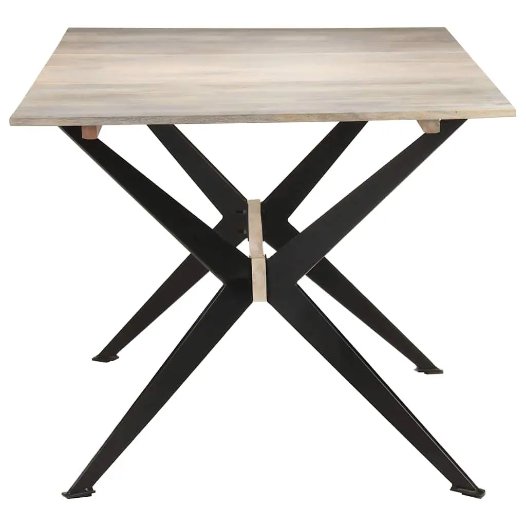 Solid Mango Wood Dining Table 180x90x76 cm Brown Kitchen Room Furniture